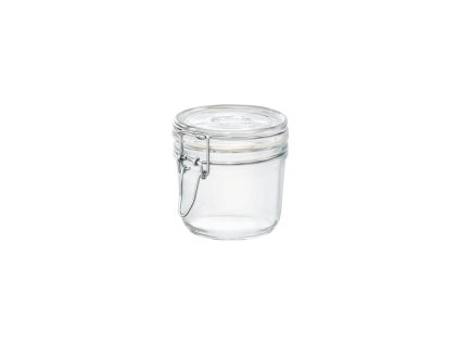 dóza 0,35l FIDO-Bormioli, d 9,8x9,8cm, patent.sklo