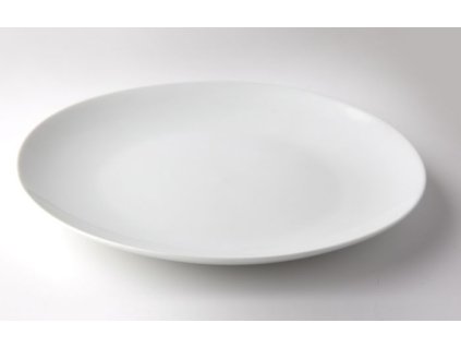 talíř d21cm mělký, KUBA dětský, bílý porcelán