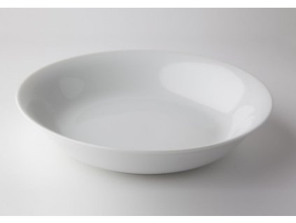 talíř d19cm hluboký, KUBA dětský, bílý porcelán