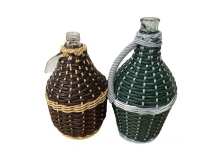 demižon  3l opletený, skutečný objem 3,6l