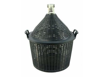 demižon  5l koš plastový