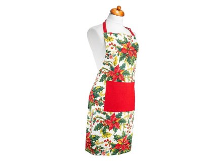 zástěra 80x60cm VÁNOČNÍ HVĚZDA, textil