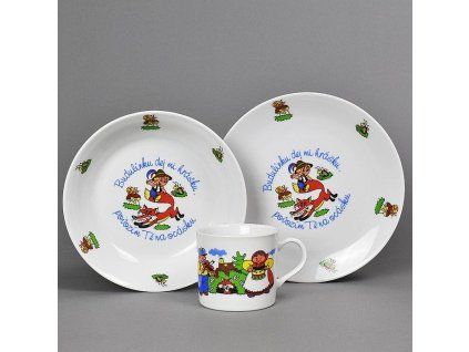 soupr. 3díl. BUDULÍNEK, děts.jídel., porcelán