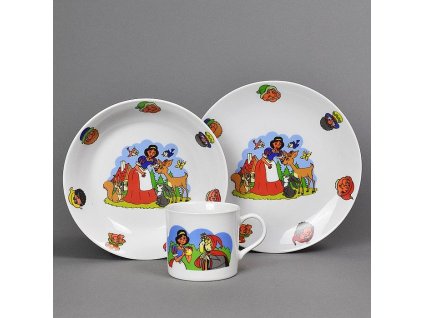 soupr. 3díl. SNĚHURKA, děts.jídel., porcelán