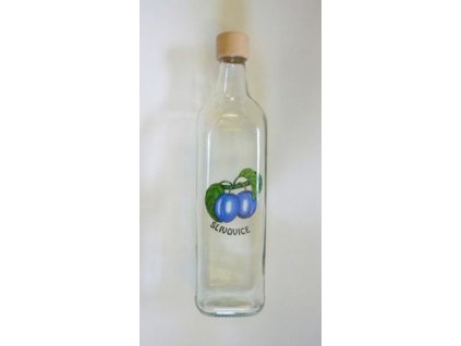láhev 0,7 l Vierkant, ŠVESTKY, uz.27 dřevo