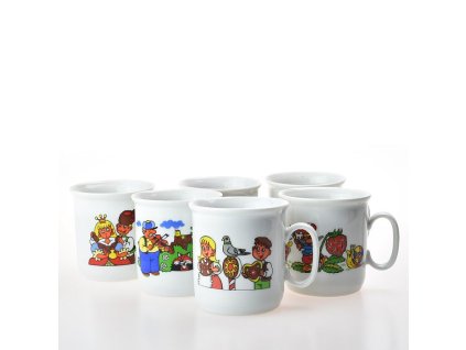 hrnek 220ml POHÁDKA MIX dětský,GASTON,. porcelán