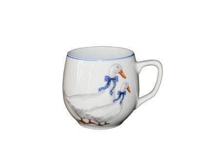 hrnek 300ml BAŇÁK-HUSY U666, čes.porcelán