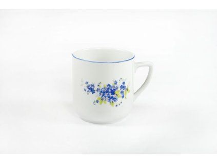 hrnek 400ml PĚTKA-Pomněnky modré, čes.porcelán