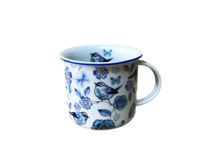 hrnek 250ml TINA - MODŘÍ PTÁCI DF, čes.porcelán