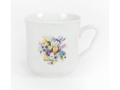 hrnek 270ml KAREL-JAR.KVĚTINY, čes.porcelán