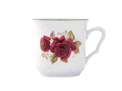hrnek 270ml KAREL-RŮŽE, čes.porcelán
