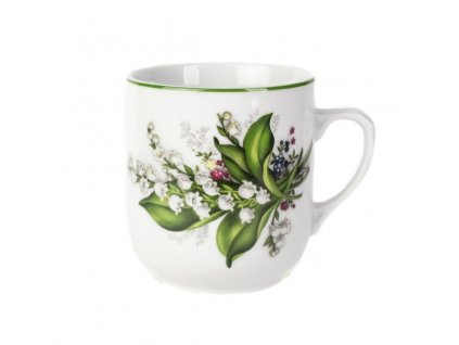hrnek 300ml TROJKA-KONVALINKA, čes.porcelán
