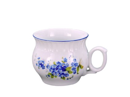 hrnek 290ml DARUME-POMNĚNKY modrá, čes.porcelán