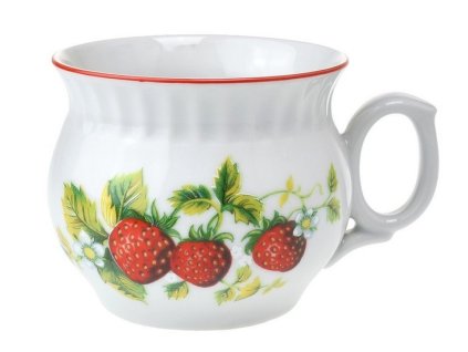 hrnek 290ml DARUME-JAHODY U1268, čes.porcelán