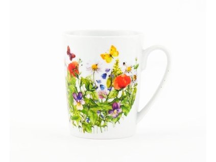 hrnek 280ml SISI LOUKA A MOTÝLCI, čes.porcelán
