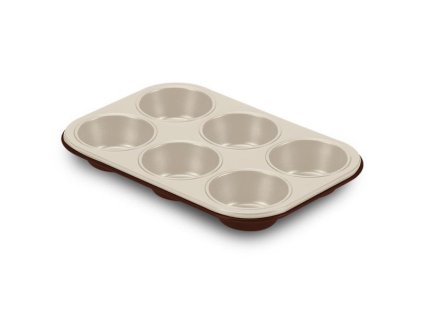 forma MUFFINY  6ks, CHOCO, d7cm, 27x18,5, nepřil.plech