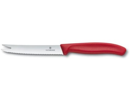 nůž 11cm na sýr, klobásy SWISS Classic, červený, VICTORINOX