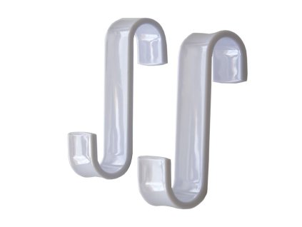 háček- 2ks koupel., na topný žebřík, plast