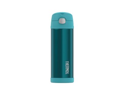 termoska 0,47l NR, dětská tyrkys, brčko, THERMOS