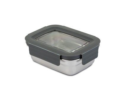 dóza 0,40l MISTY 14,5x11x 5cm, patent., NR/ víko okénko, plast  *v řešení
