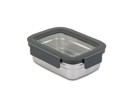 dóza 0,60l MISTY 16,7x12,3x 5,3cm, patent., NR/víko okénko, plast