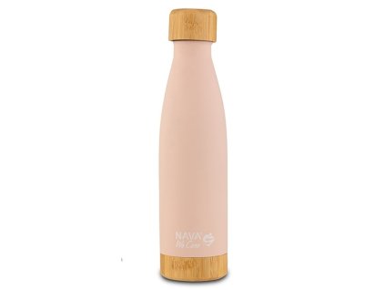 termoláhev 0,5l RŮŽOVÁ, "WE CARE", NR/bambus