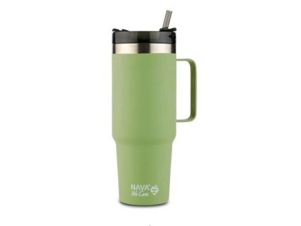 termohrnek 0,90l, ZELENÝ, d 9x24cm, 6-8hod., NR/plast