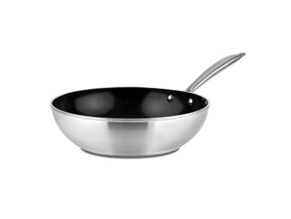 pánev d28cm WOK, ELEGANCE, indukce, keram.povrch-černý, v.7,8cm, NR