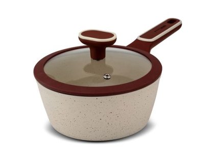 rendlík d18cm+PO skl. s rukojetí, TERRESTRIAL, nepřil.povrch-béž.granit, indukce