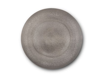 talíř d19,0cm dezertní, šedý, ALEXANDRA, v.2,0cm, porcelán