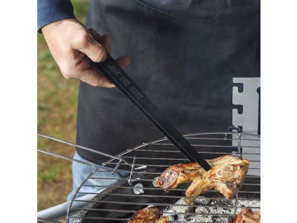 pinzeta 30cm na obracení, BBQ GURU, černá, kov