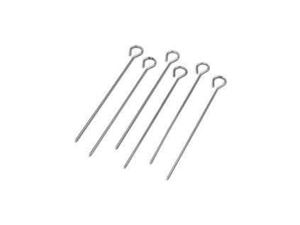 jehla 22cm,  6ks, kulatá d2,4mm, BBQ GURU, gril, NR