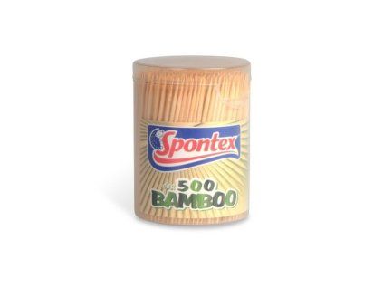 párátka  500ks, kulatá, SPONTEX, bambus