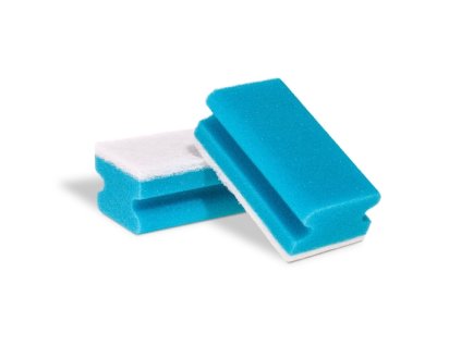 houba  5ks Gastro, 13x7x5cm, modrá+bílý abraziv, sanitární