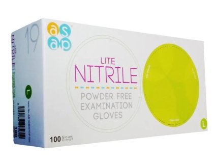 rukavice 100ks NITRIL modré -L-bez pudru, jednoráz.