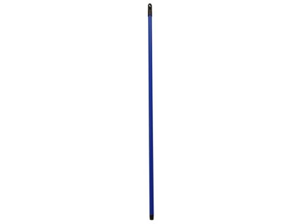 hůl 120cm MODRÁ, hr.závit, kov/plast