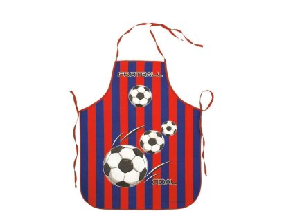 zástěra FOTBAL-Góól J501 červeno-modrá, dětská 73x60cm
