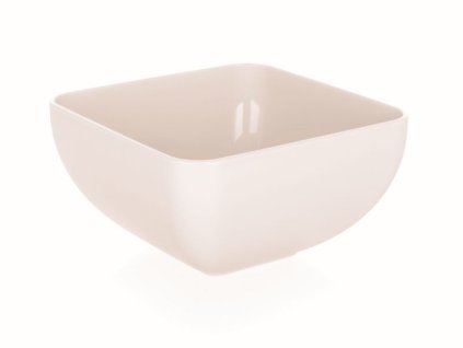 miska 0,5l, 11x11x 6,3cm,AMIENS, čtv.,krém.plast