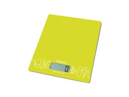 váha  5kg kuch.dig., 6855-zelená, sklo, vč. bat.