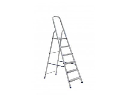 schůdky skl. Al 6stup.123cm, nosn.150kg, TÜV, 5let záruka