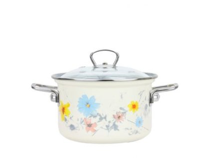 hrnec+PO d18 sklo bílý, MEADOW, 2,0l, smalt