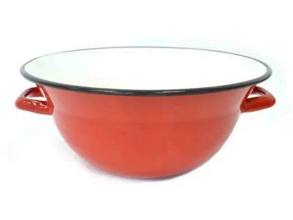 krajáč d30cm (5,0l) červený, smalt