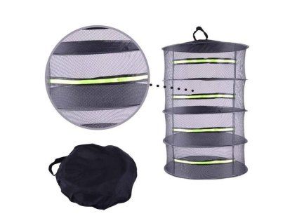 sušák d58cm, 4patra, na ovoce, houby, SKVELER, textil
