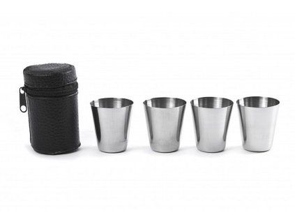 panák-odlivka  25ml, 4ks, NR s pouzdrem