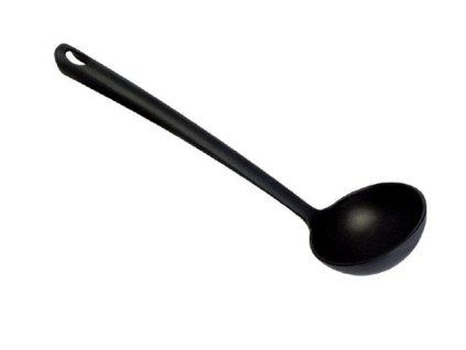 naběračka 34cm, černá, do 210°C, PP, plast