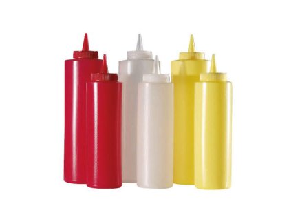 láhev 0,36l SAUCE-omáčky, špička, MIX, plast