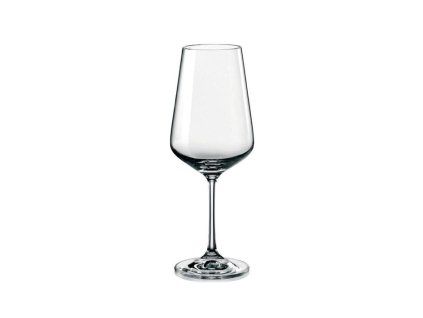 sklen. 450ml, 6ks, SANDRA bílé/růž. víno