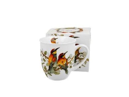 hrnek 400ml VLHA pestrá, DB, porcelán