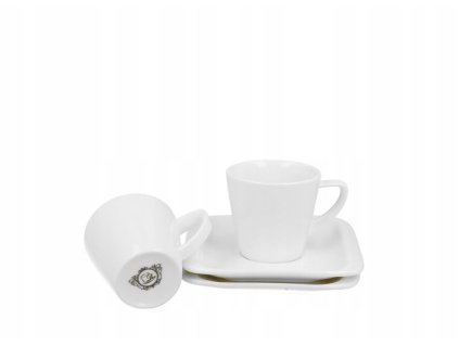 šapo  80ml, 2ks, d 6x5,5cm, INFINITY, DB, bílý porcelán