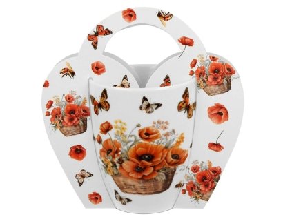 hrnek 350ml, KOŠÍK VLČÍ MÁKY, DB, porcelán